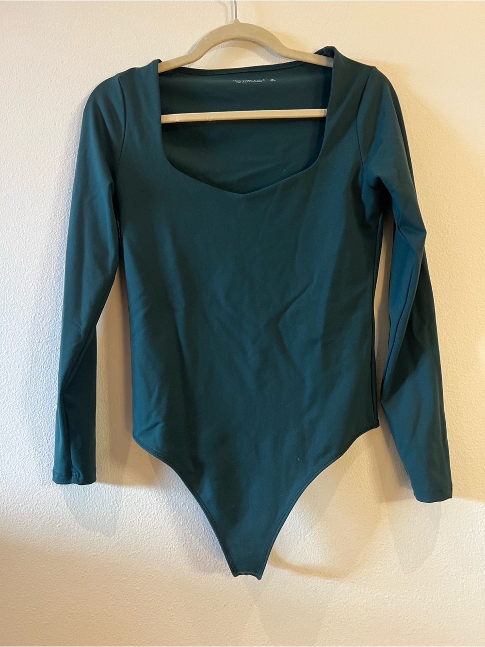 Long-Sleeve One-Piece Bodysuit - Teal